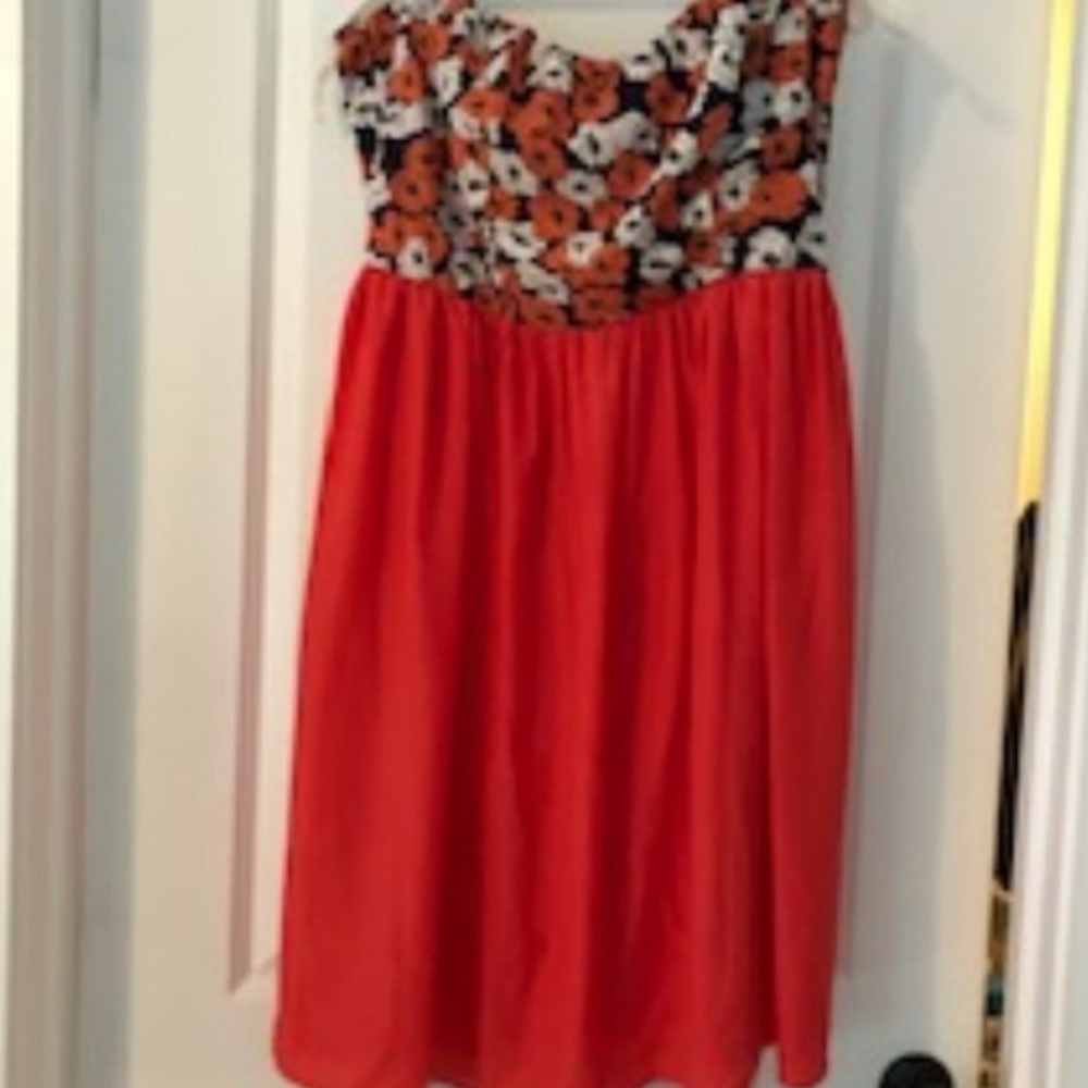 Strapless sundress